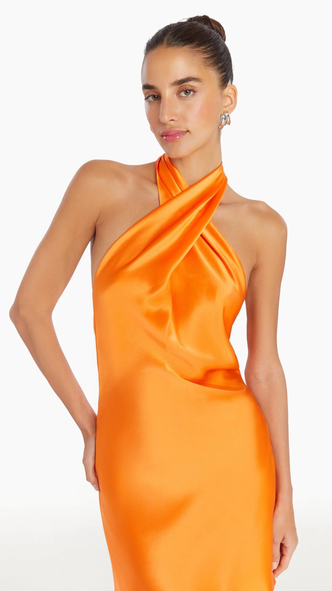 Jade Silk Mini Dress