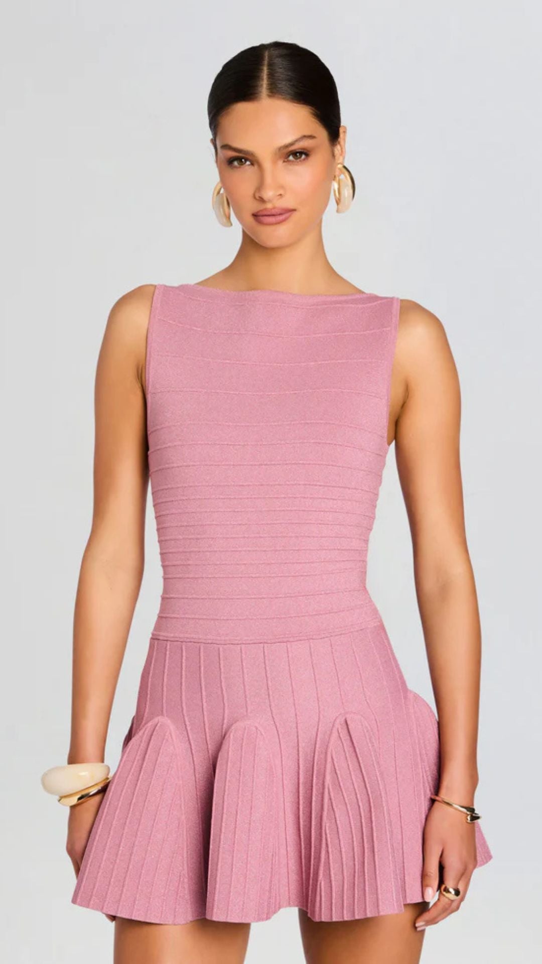 Audrina Knit Dress Rose