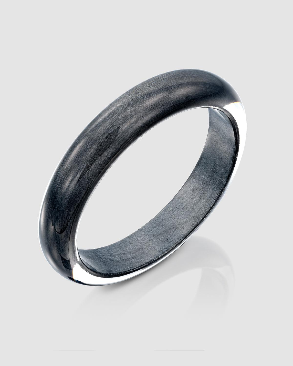 Silver Bangle Bracelet, Metallic