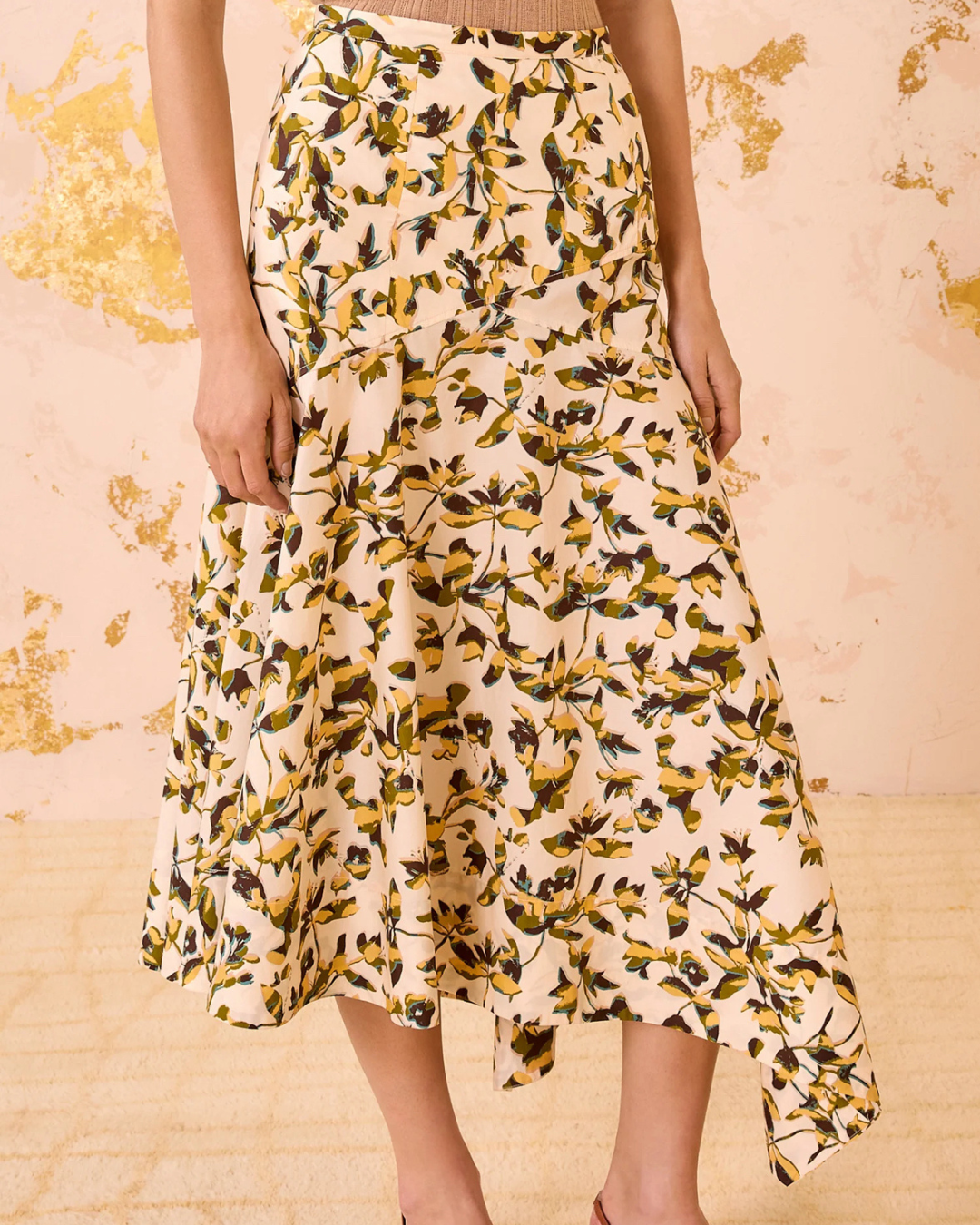 ANNIKA HIGH WAIST ASYMMETRICAL SKIRT