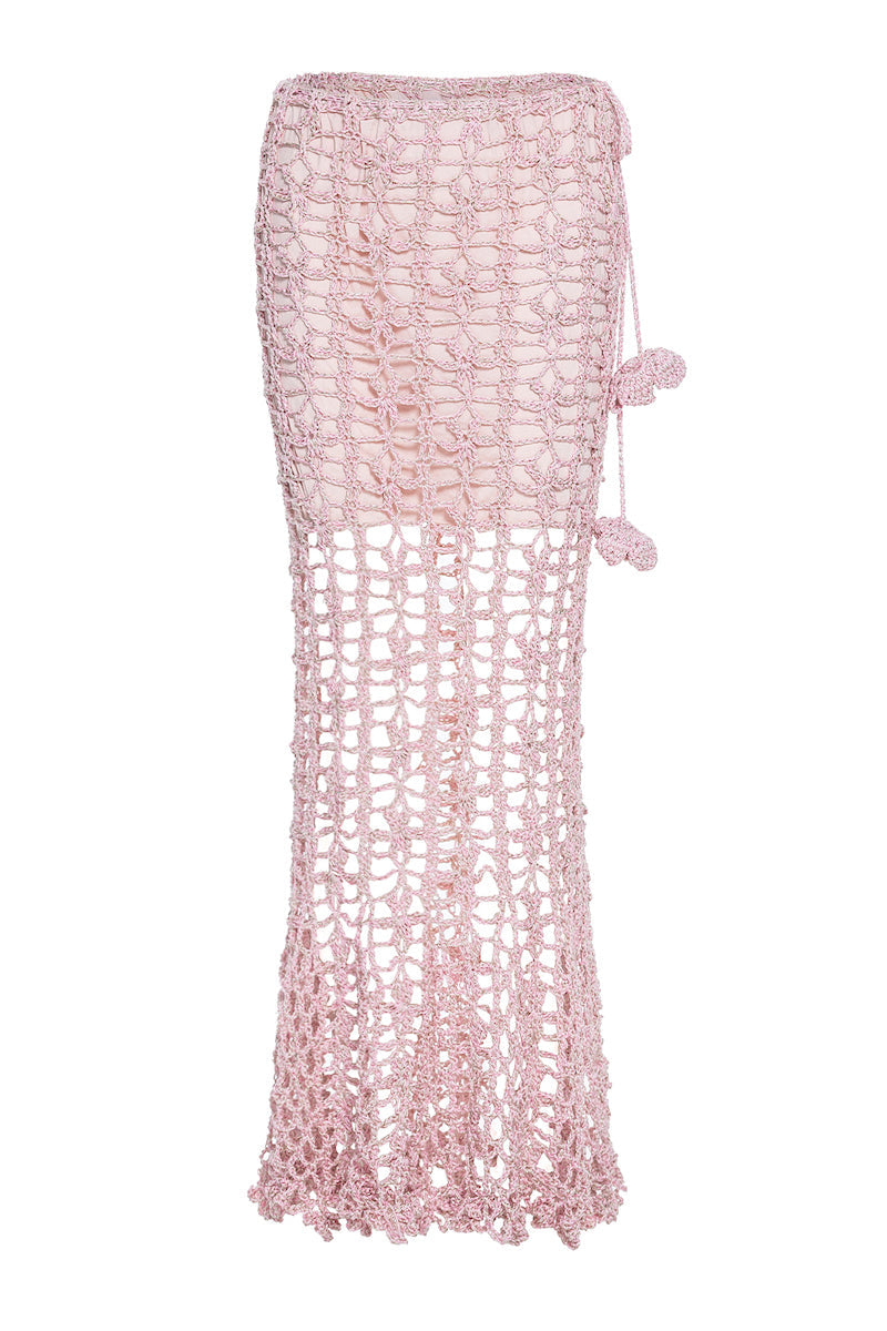 PINK VANILLA HANDMADE KNIT SKIRT