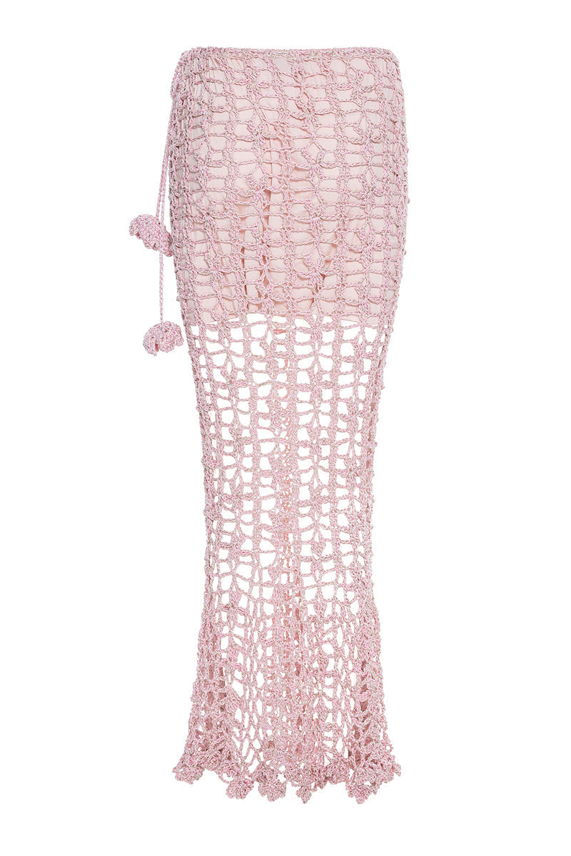 PINK VANILLA HANDMADE KNIT SKIRT