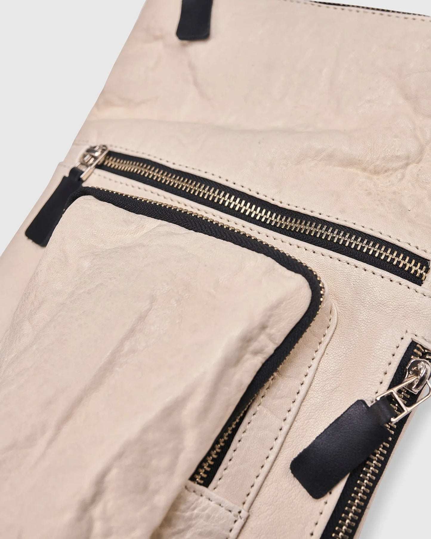 Flat Stash Pouch Bag, Ivory