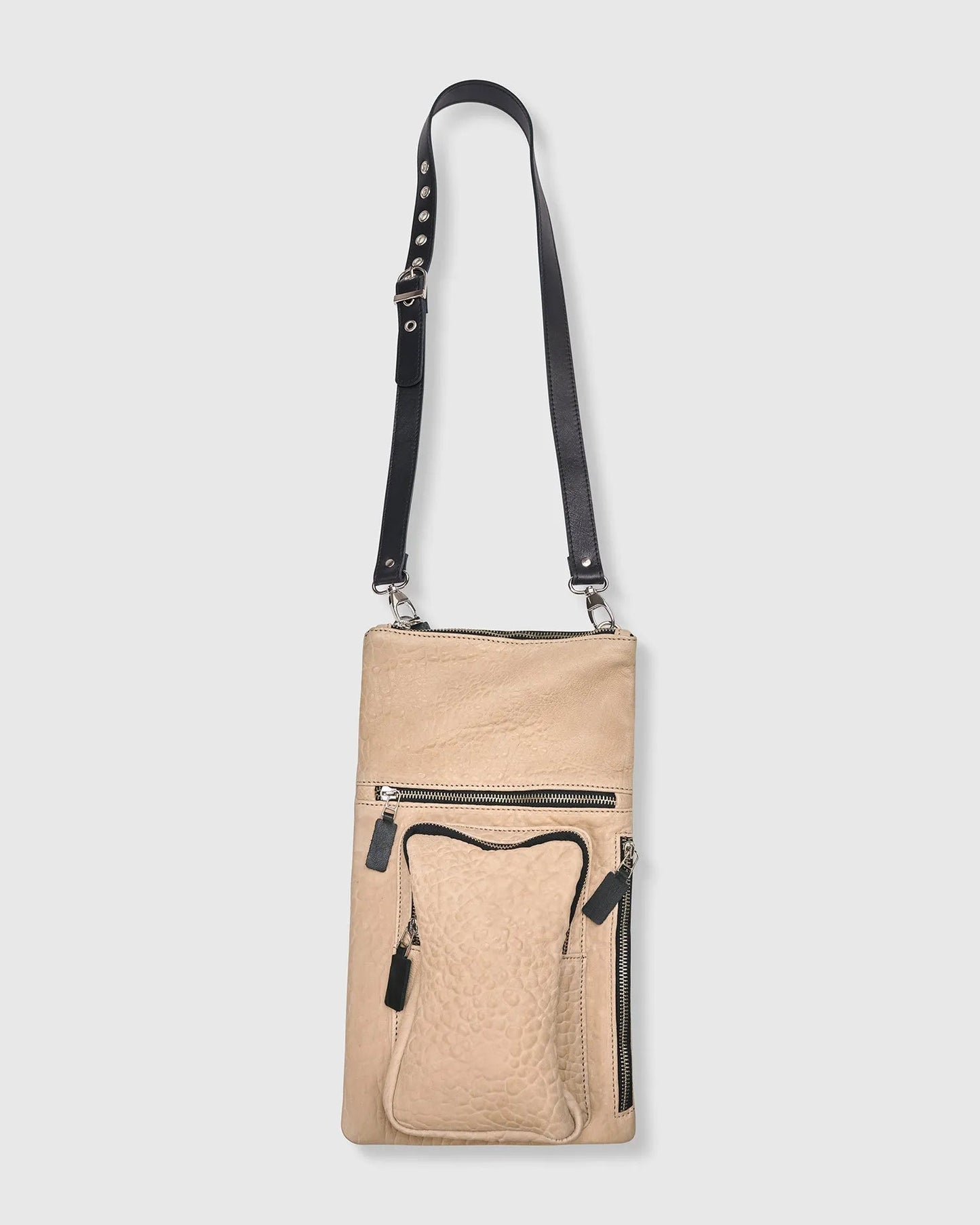 Flat Stash Pouch Bag, Nude