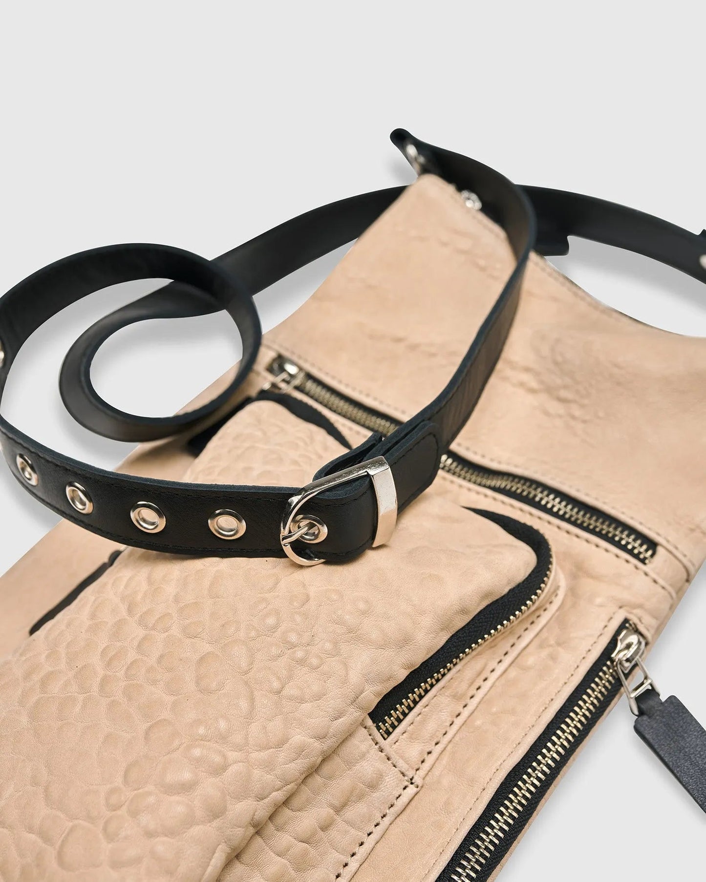 Flat Stash Pouch Bag, Nude
