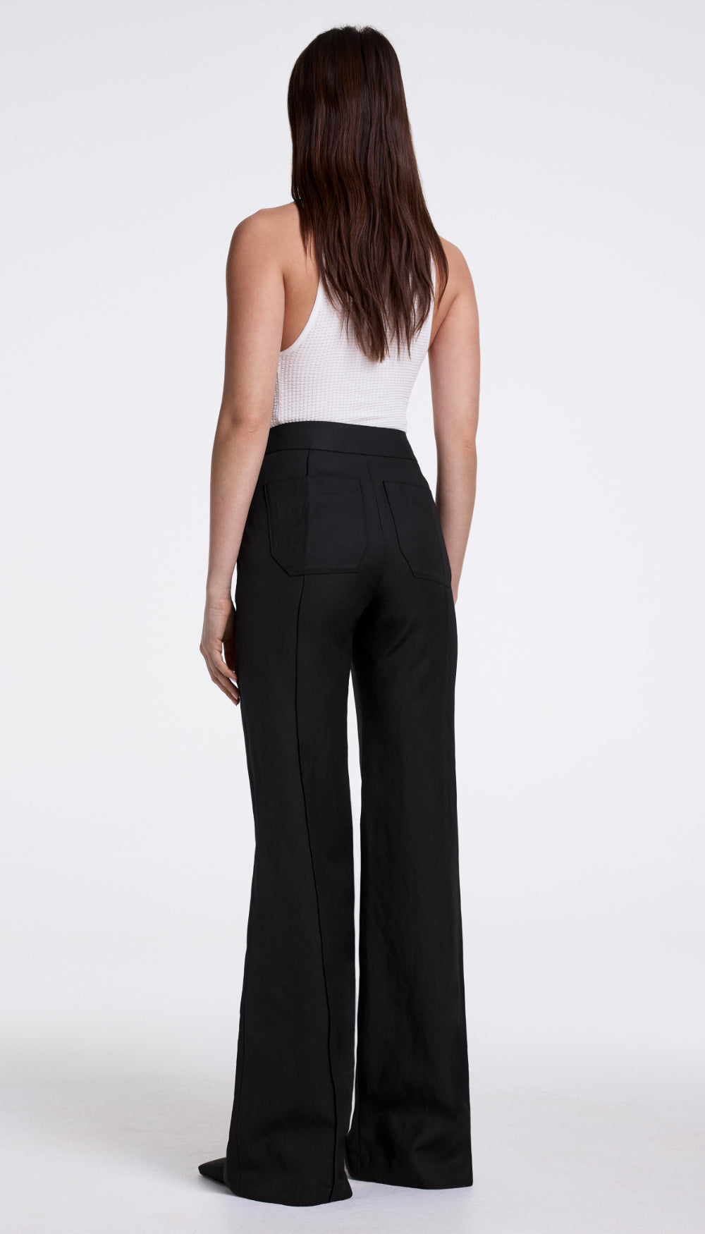 Wide Leg Pintuck Trouser