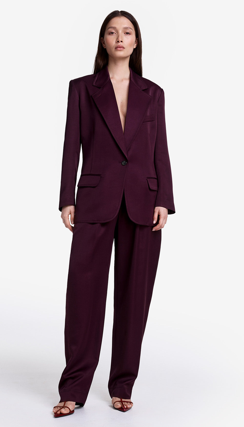 Tapered Pleated Pant