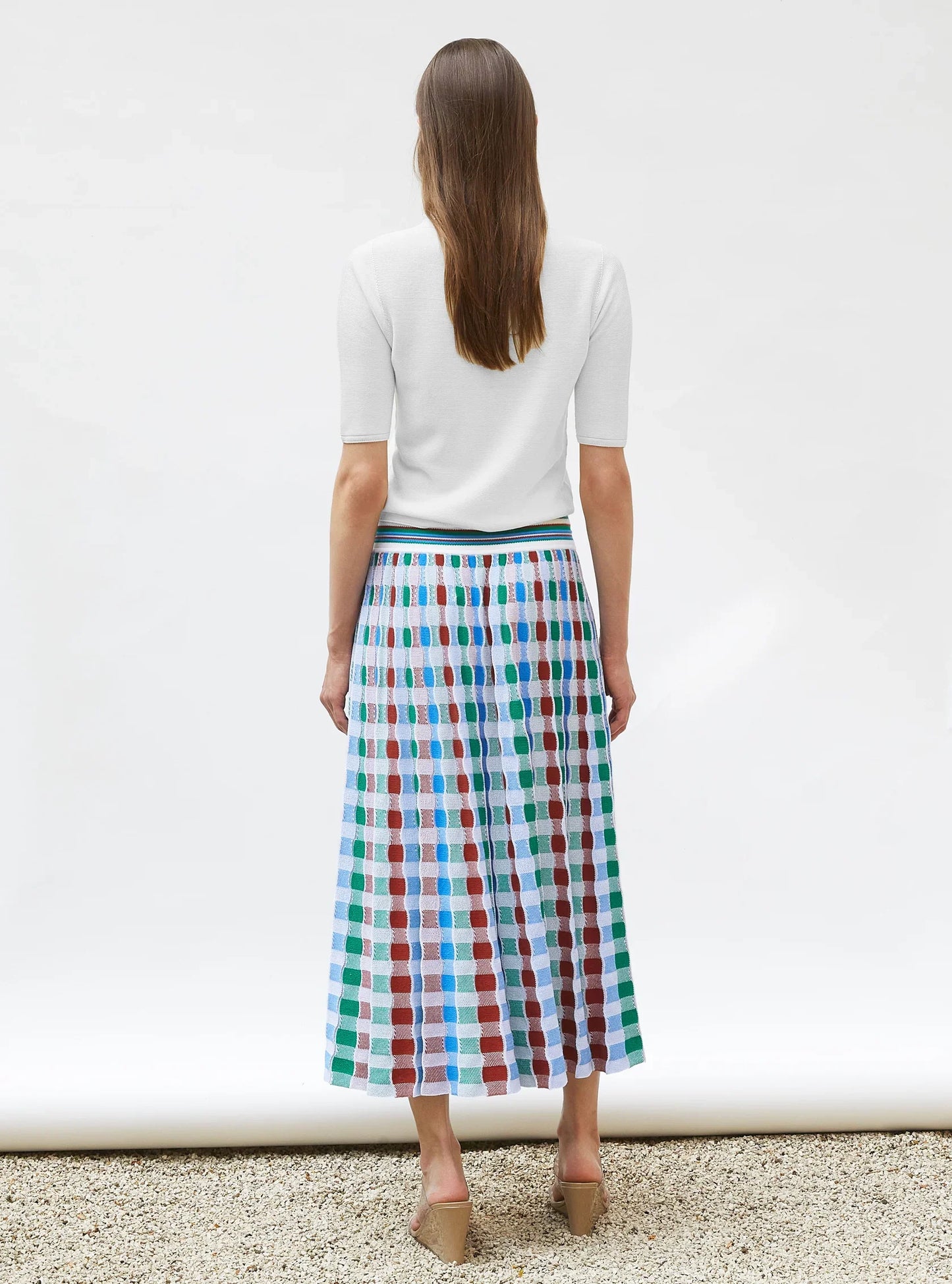 DELICATE SKIRT IN WAVY KNIT