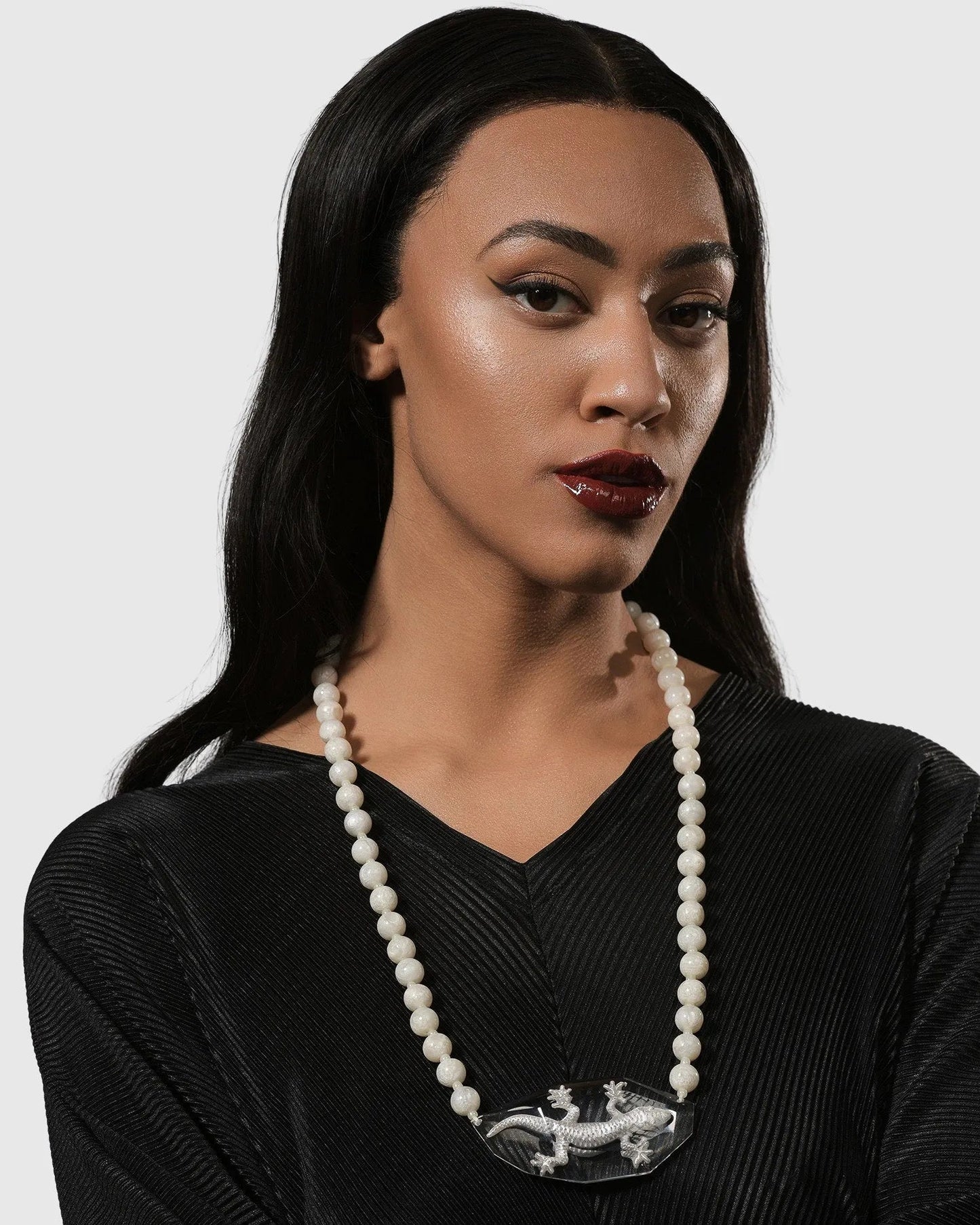 Lucky Bead Necklace, Frost