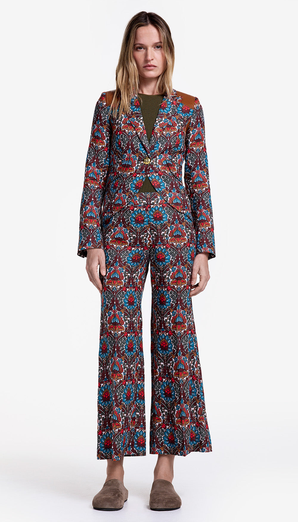 Cropped Side Zip Pant