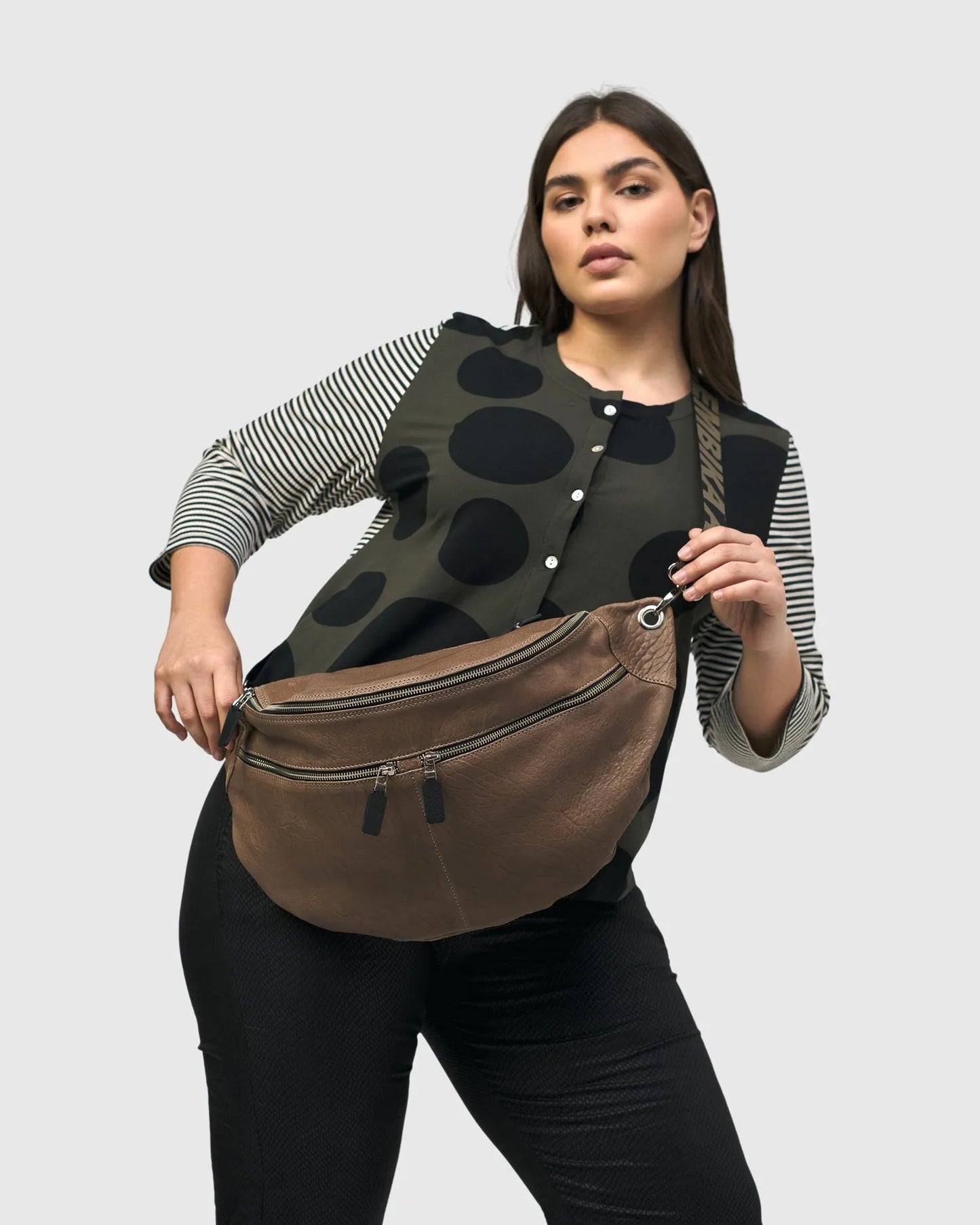 On-the-Go Large Sling Bag, Wood