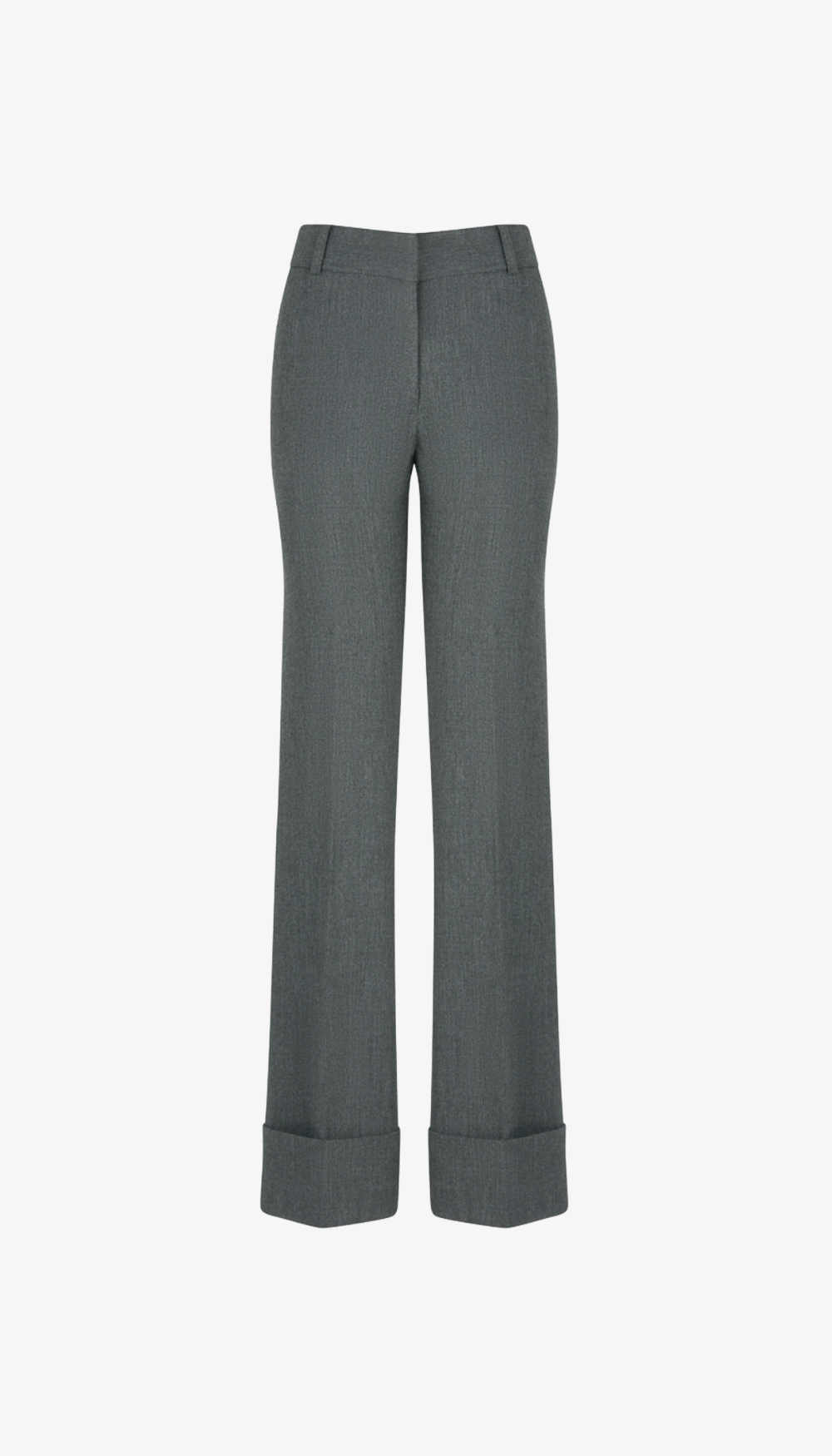 Wide Leg Cuffed Trouser