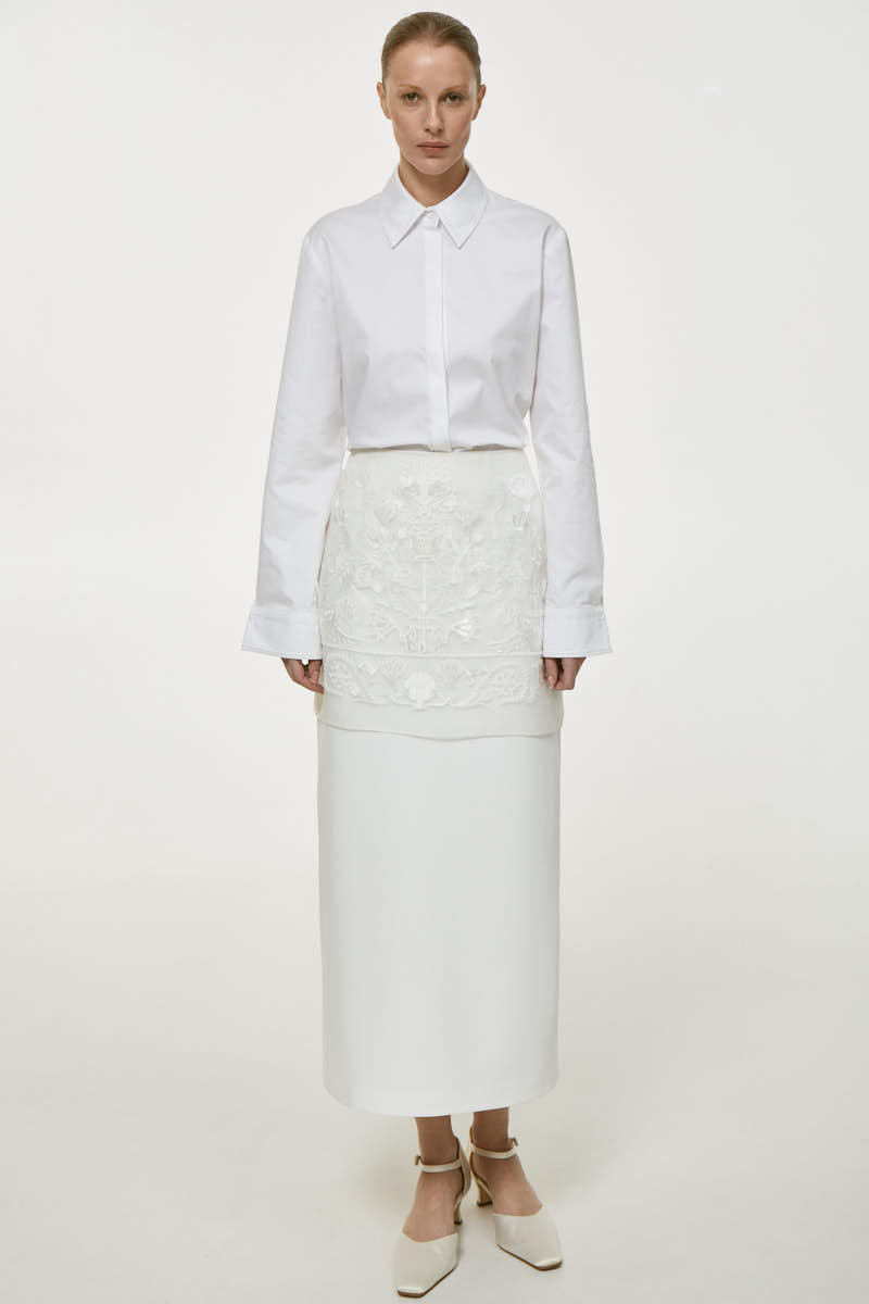 NAKED PLAKHTA MIDI SKIRT