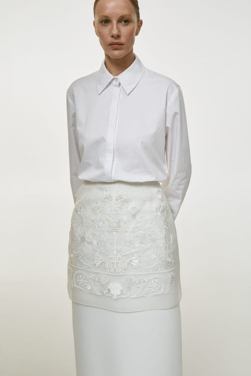 NAKED PLAKHTA MIDI SKIRT