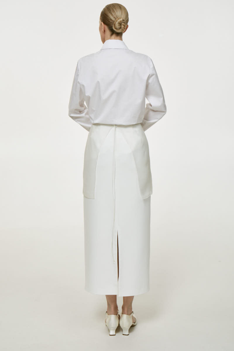 NAKED PLAKHTA MIDI SKIRT