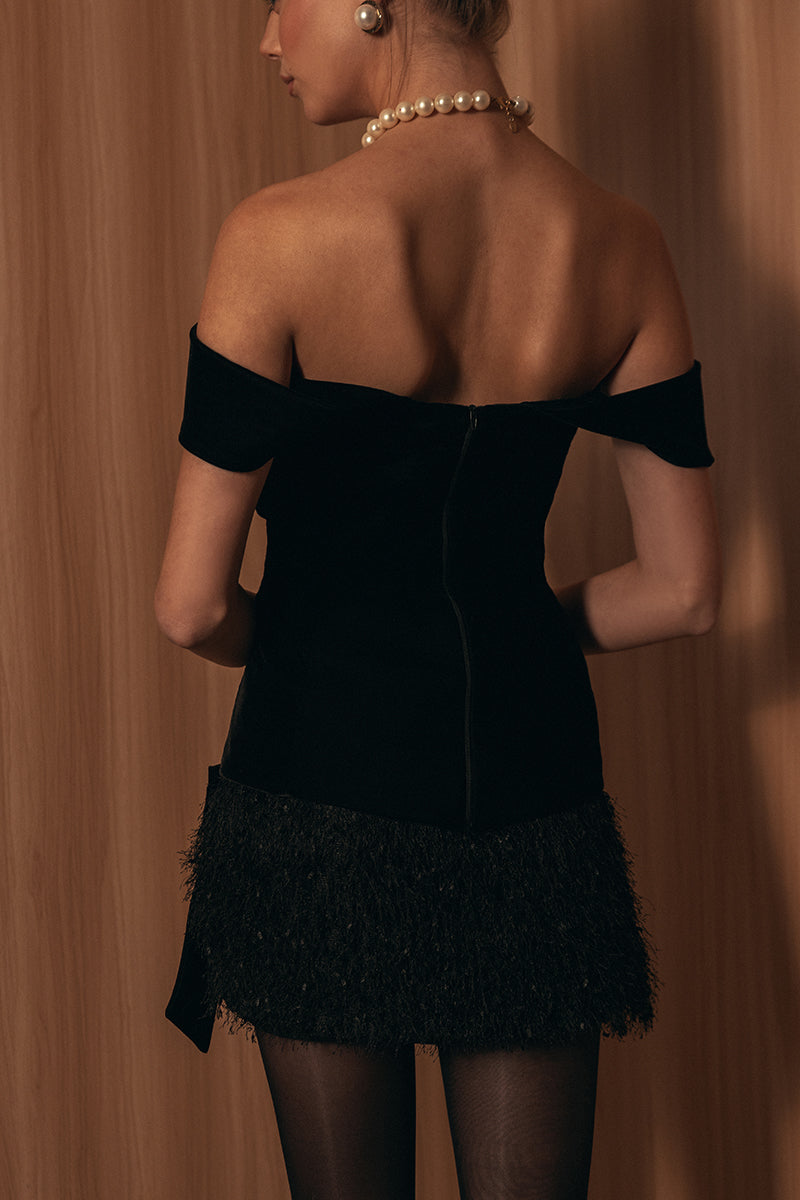 SOFT MINI SKIRT WITH BOW