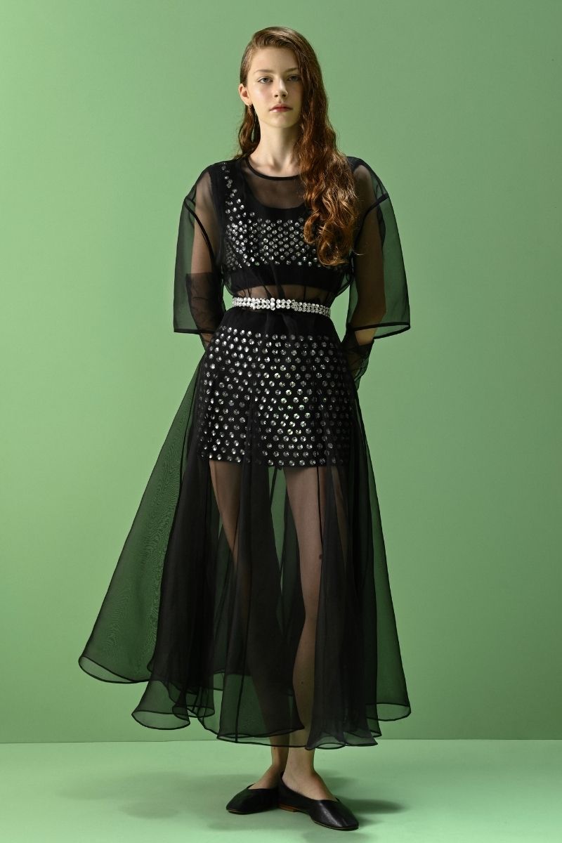 THALIA MINI SKIRT IN BLACK