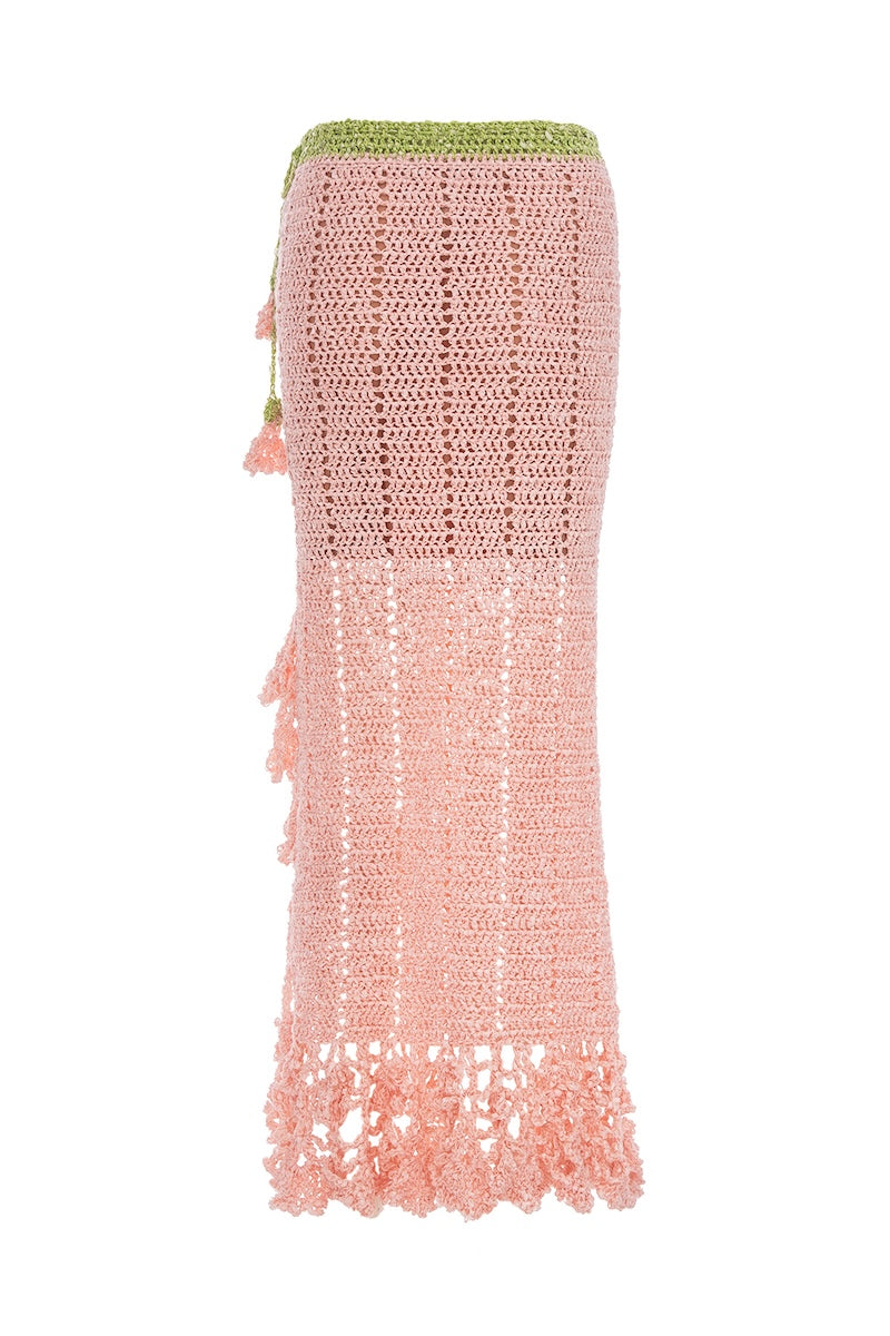 CHRYSANTHEMUM PINK HANDMADE CROCHET SKIRT