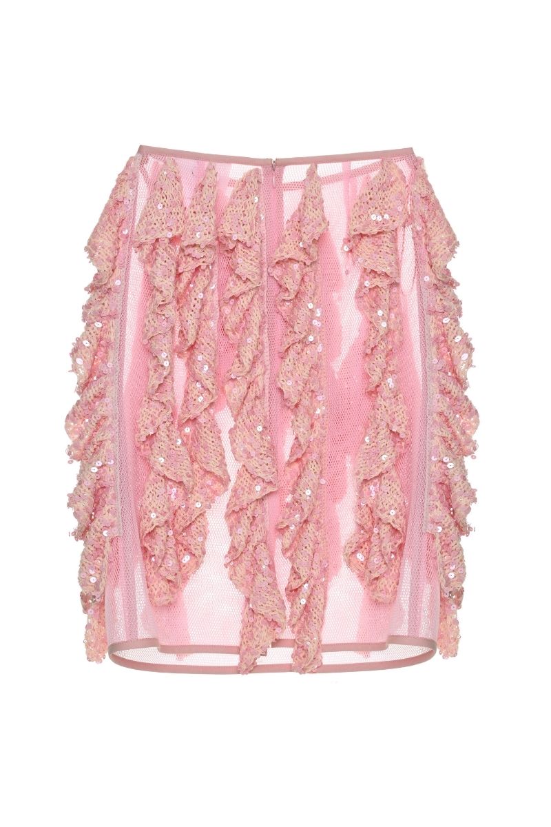 SALUE MINI SKIRT IN PINK