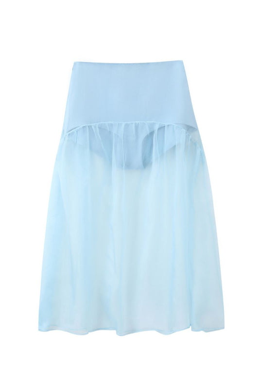 LOIS SKIRT IN PASTEL BLUE