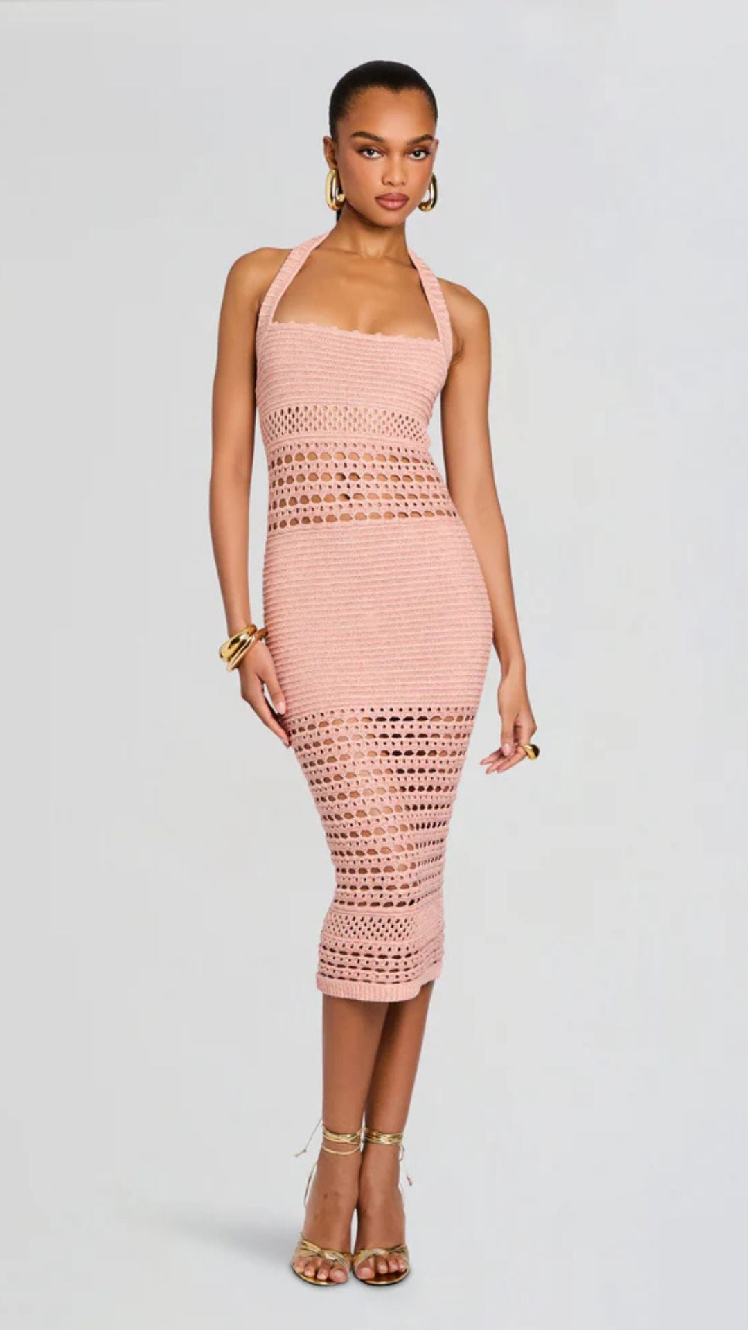 Jaycee Crochet Dress Peche