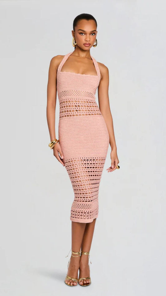Jaycee Crochet Dress Peche
