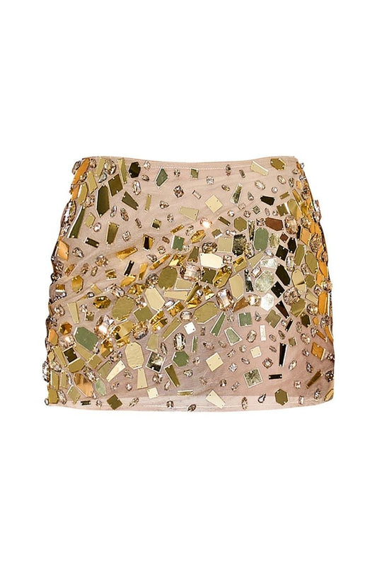 GOLD EMBELLISHED SKIRT