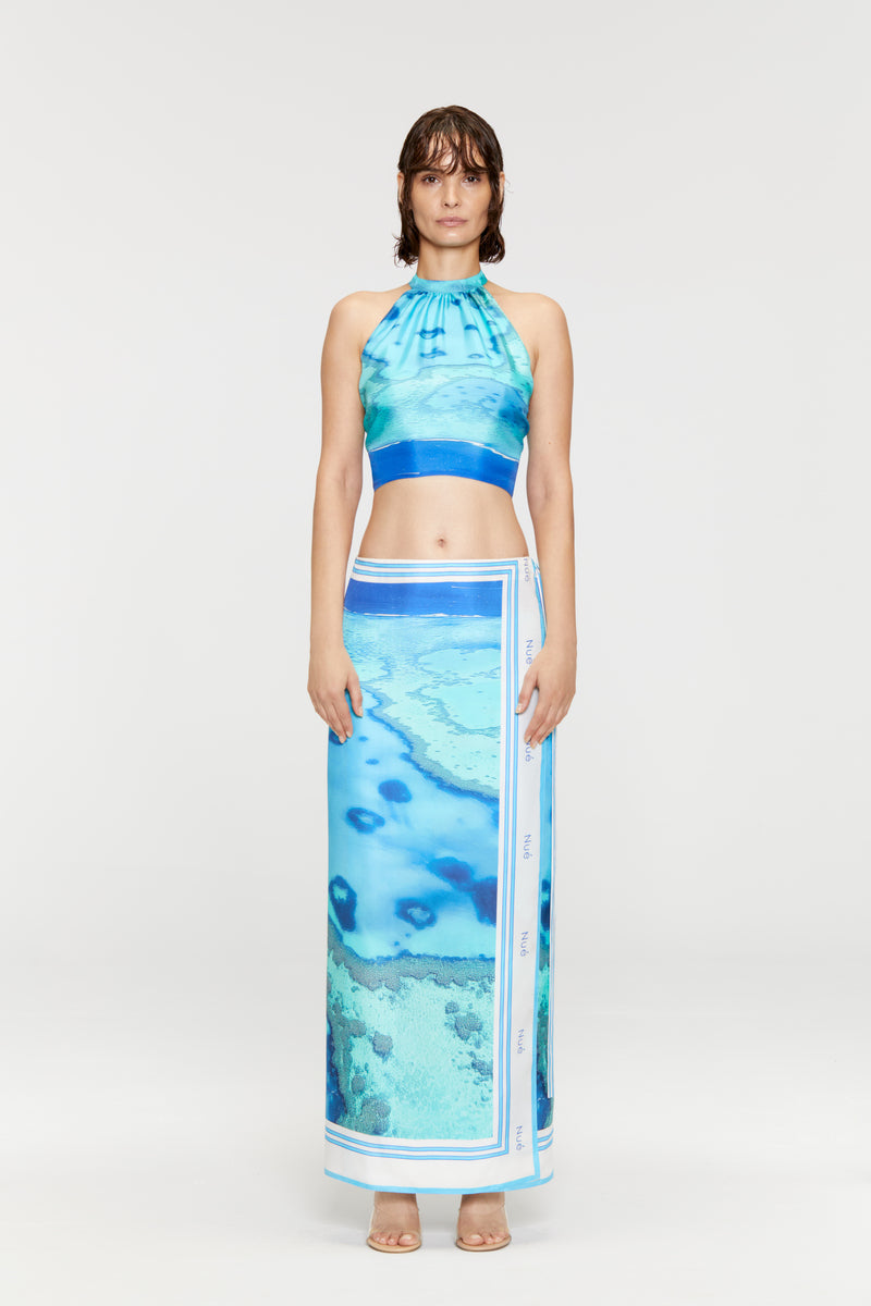 MALDIVES SILK MAXI SKIRT
