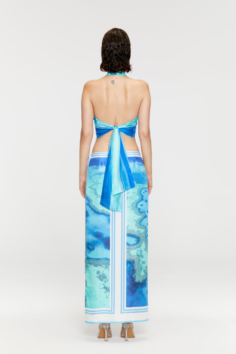 MALDIVES SILK MAXI SKIRT