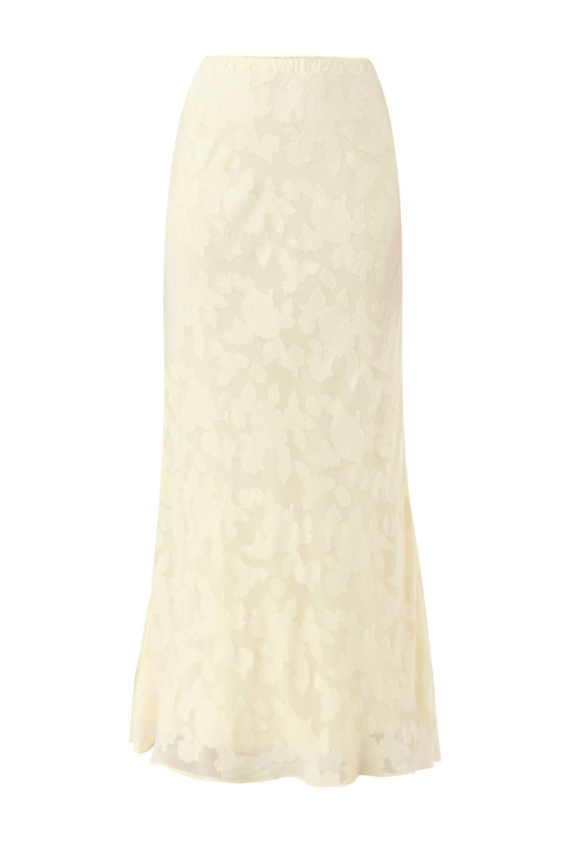 EVORA SKIRT IN PALE YELLOW