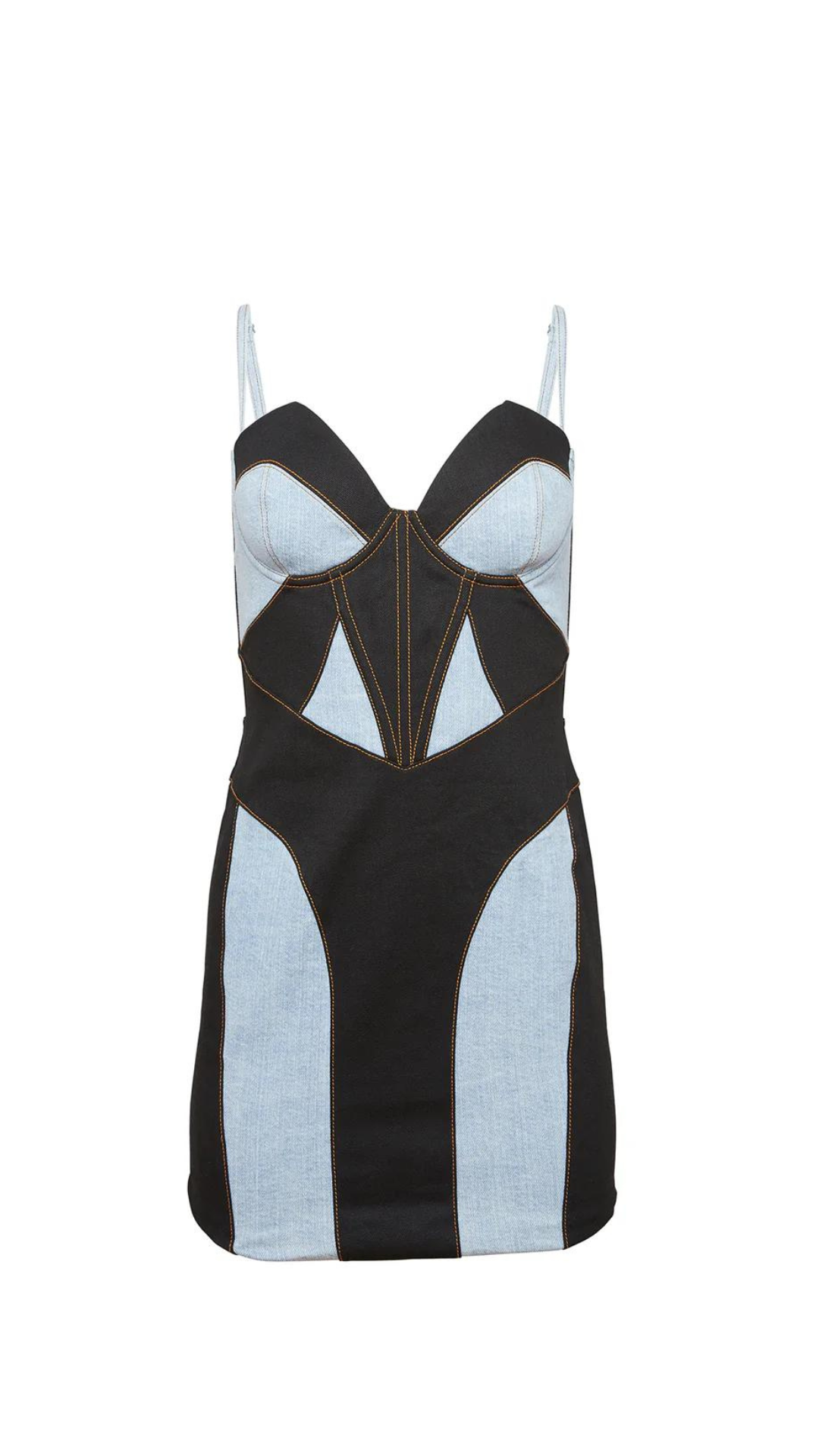 Denim Bustier Dress