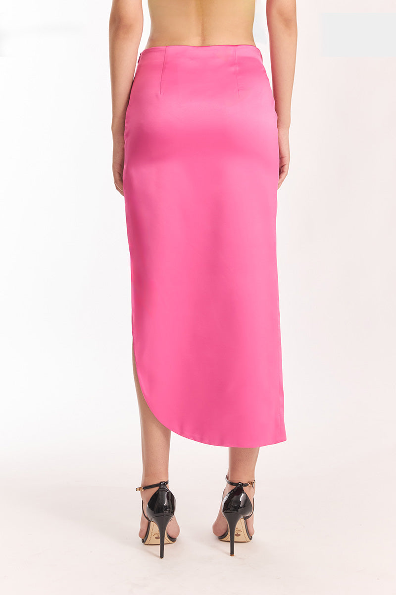 3 CARATS HOT PINK MAXI SKIRT