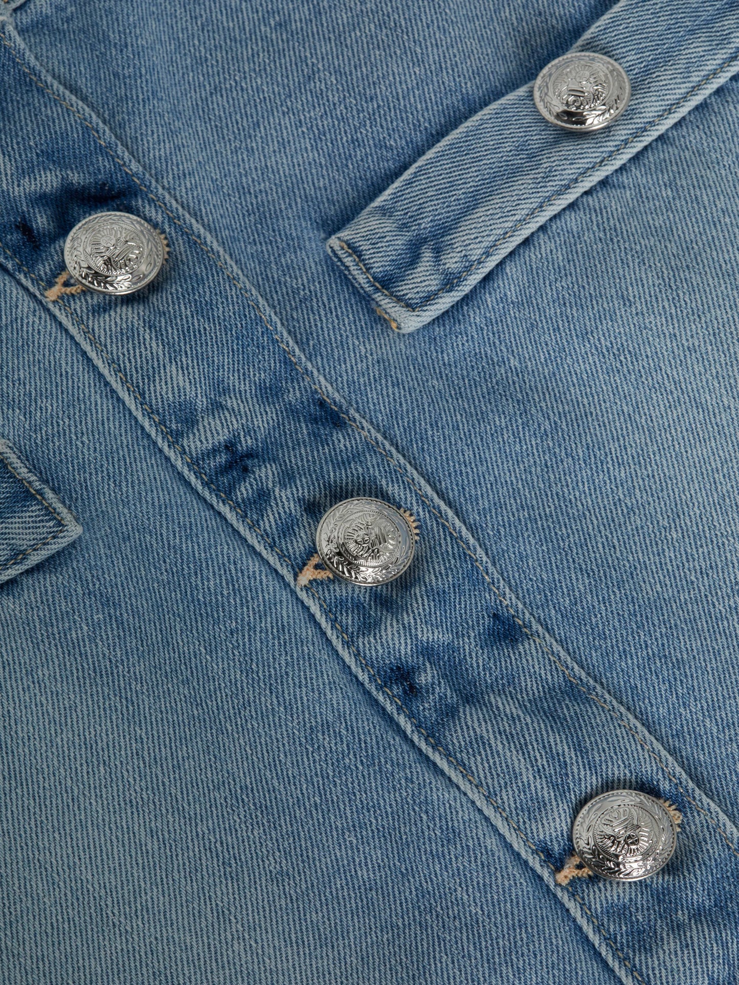 KRIS BUTTON FRONT MINI SKIRT