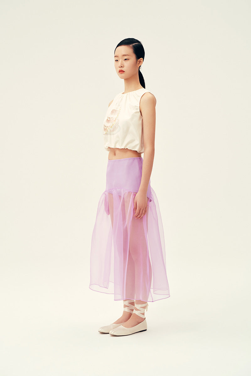 LOIS SKIRT IN LILAC
