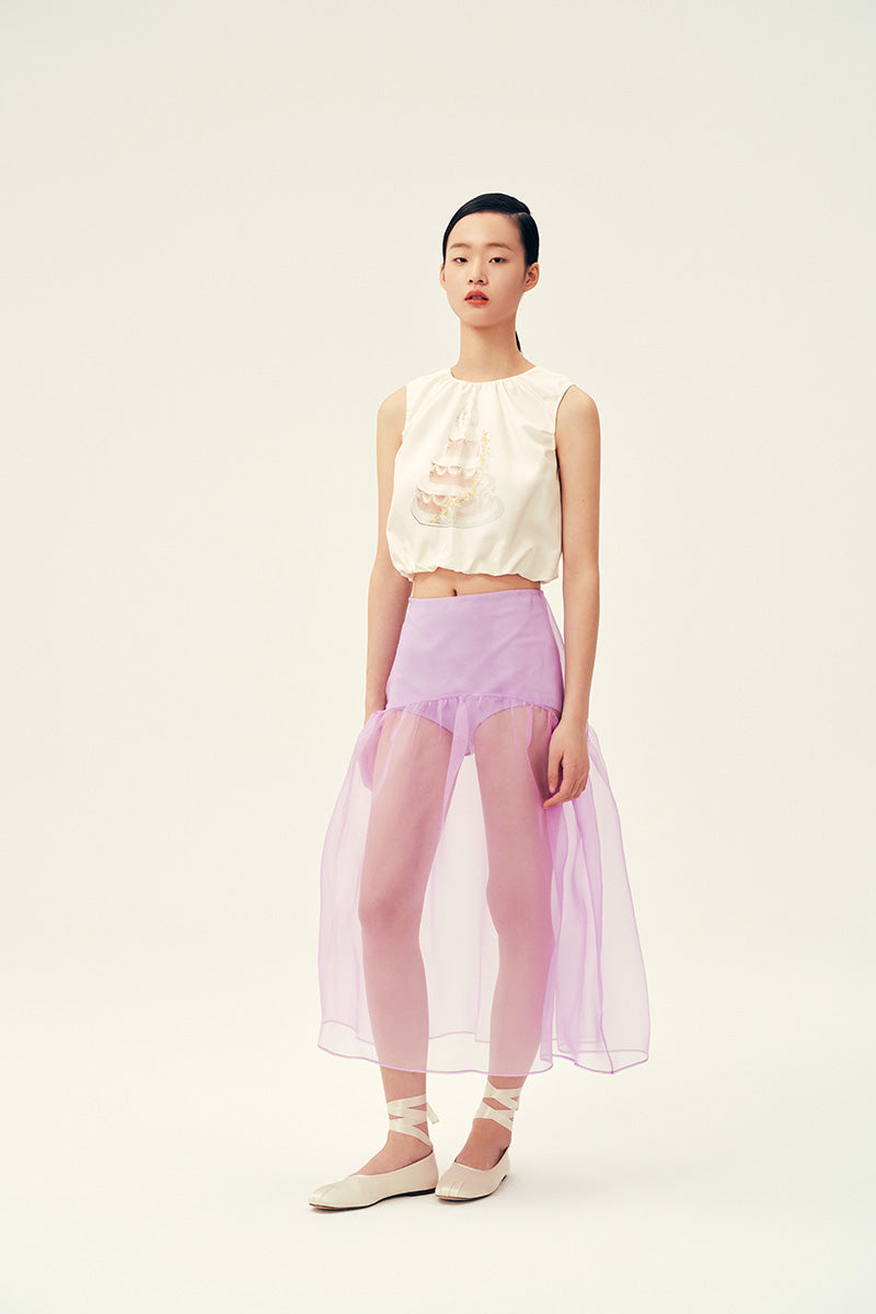 LOIS SKIRT IN LILAC