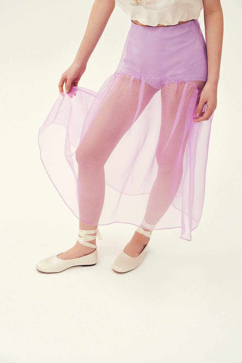 LOIS SKIRT IN LILAC