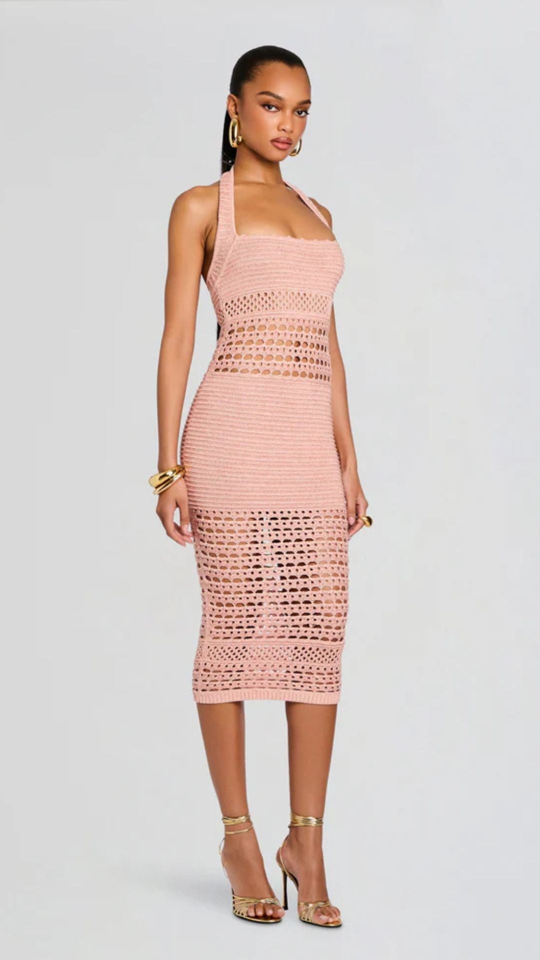 Jaycee Crochet Dress Peche