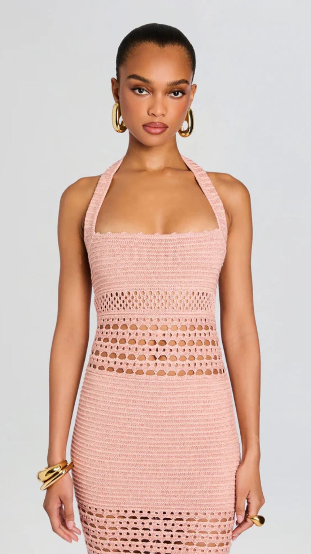 Jaycee Crochet Dress Peche