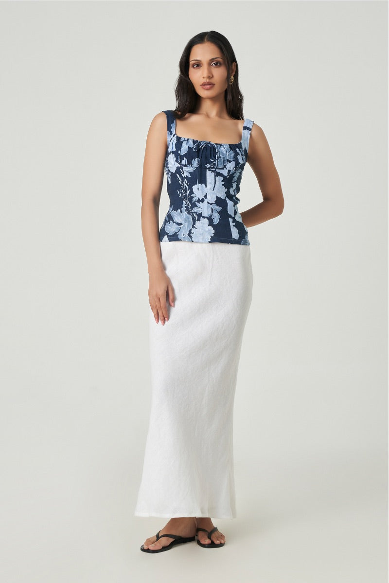 PIERRE SKIRT IN WHITE