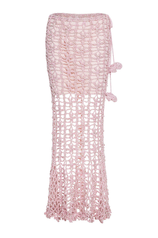 PINK VANILLA HANDMADE KNIT SKIRT