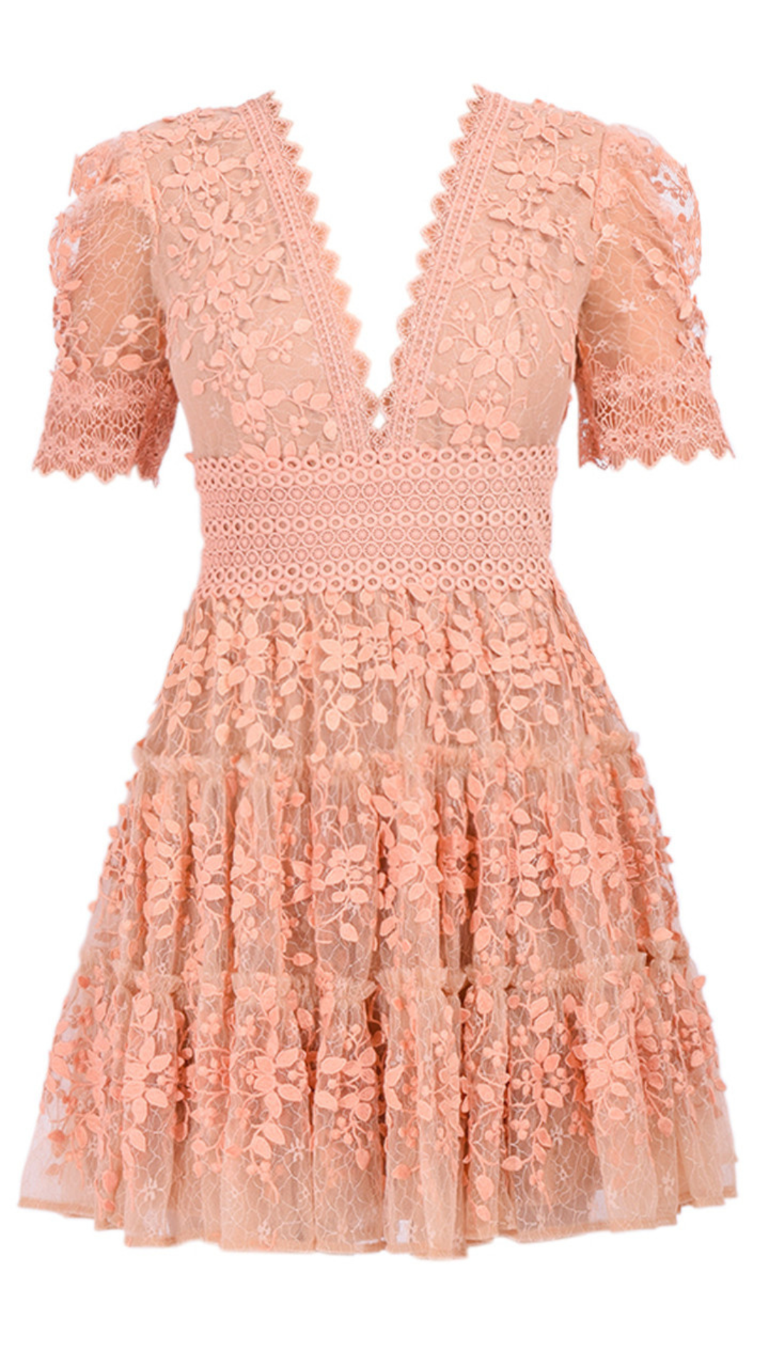 Megan Beige Mini Dress