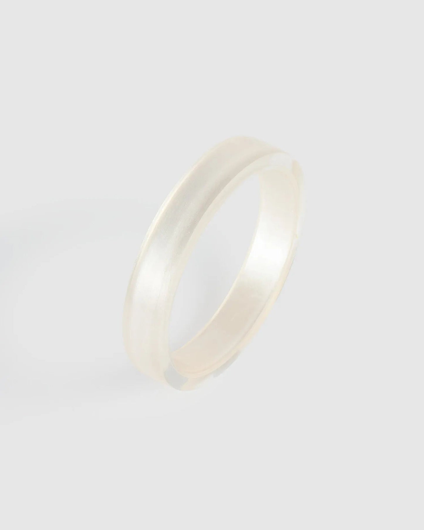 Minimalist Bangle Bracelet, Frost
