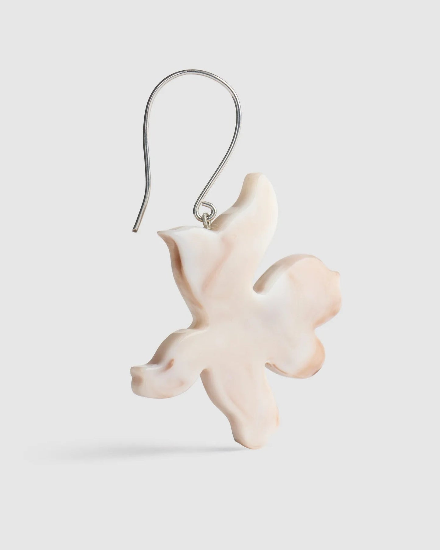 Lotus Dangle Earrings, Oat
