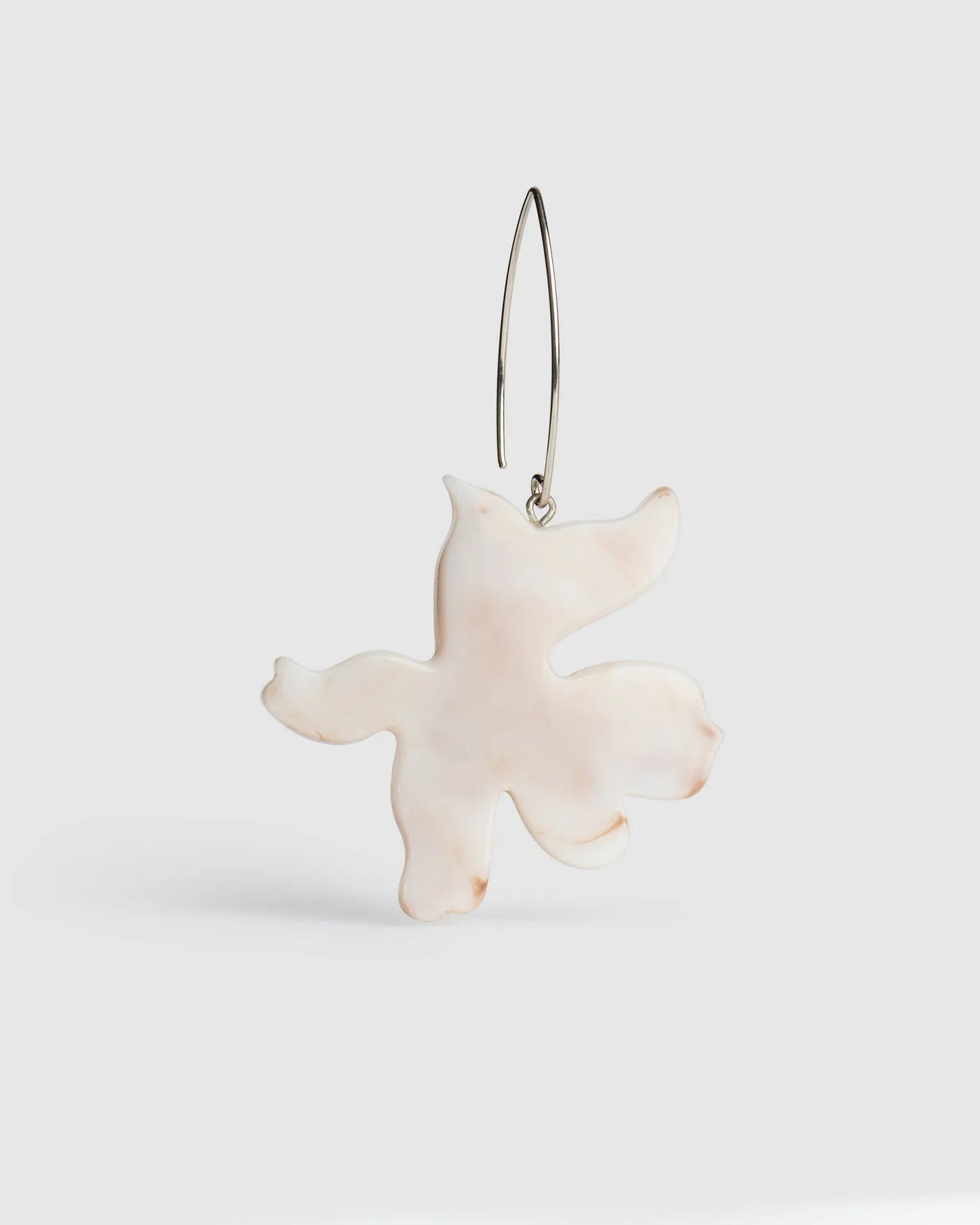 Lotus Dangle Earrings, Oat