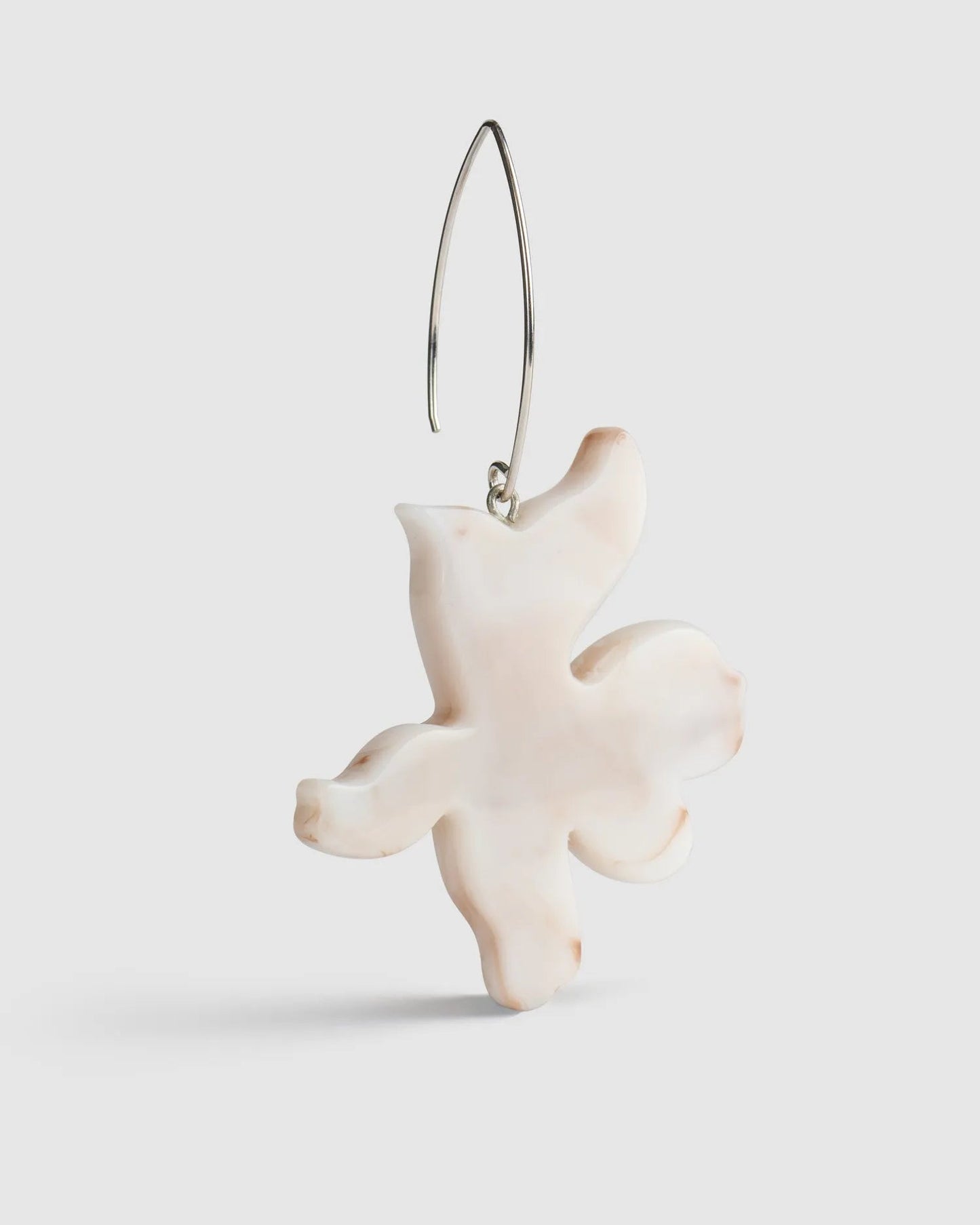 Lotus Dangle Earrings, Oat