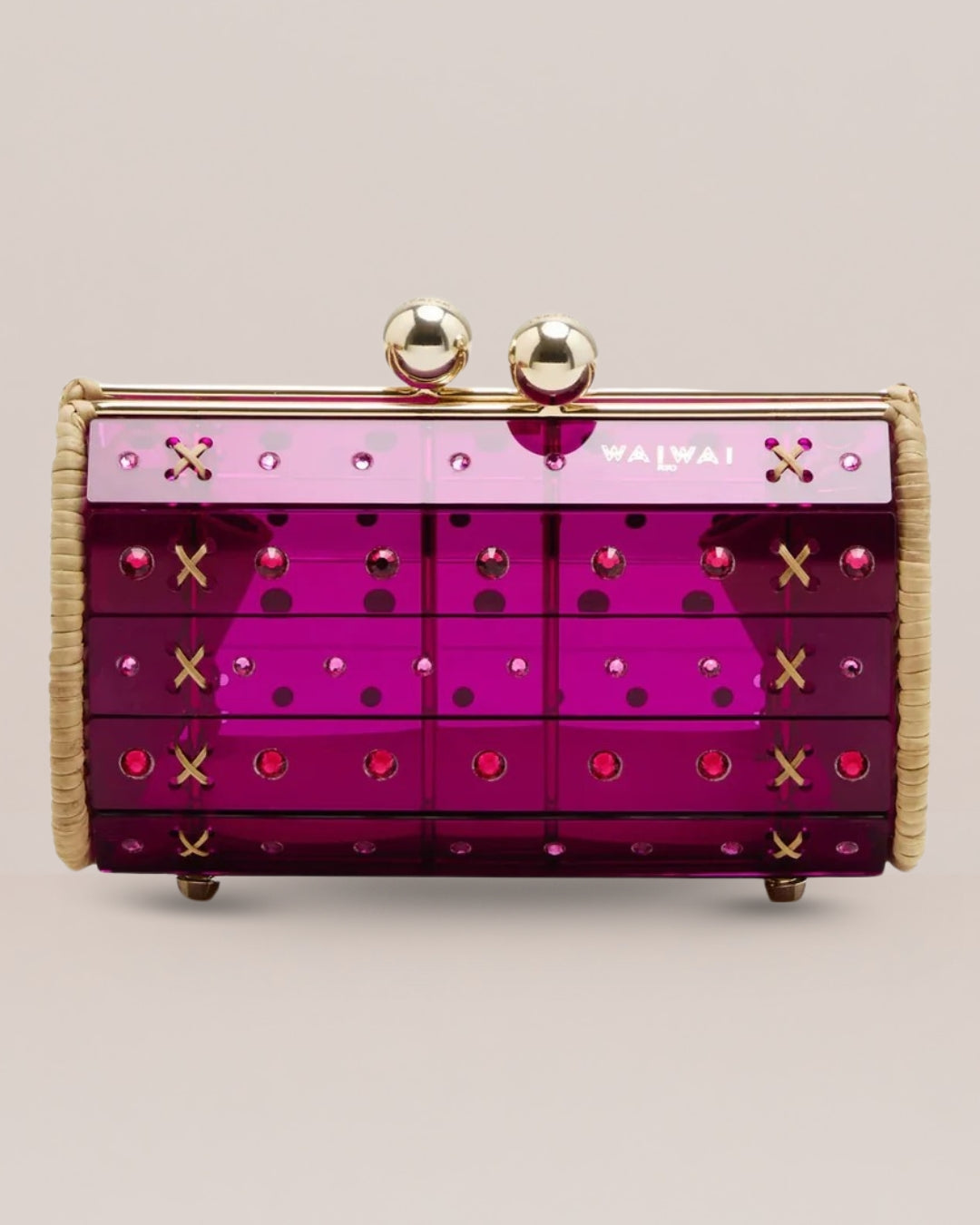 Clutch Strass Purple