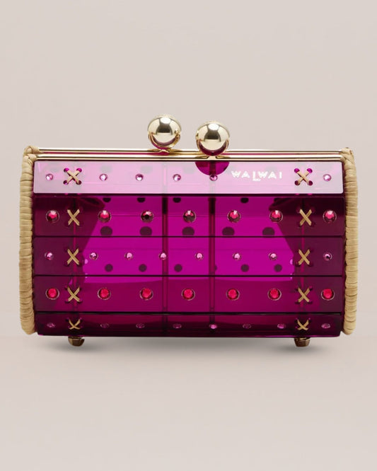 Clutch Strass Purple
