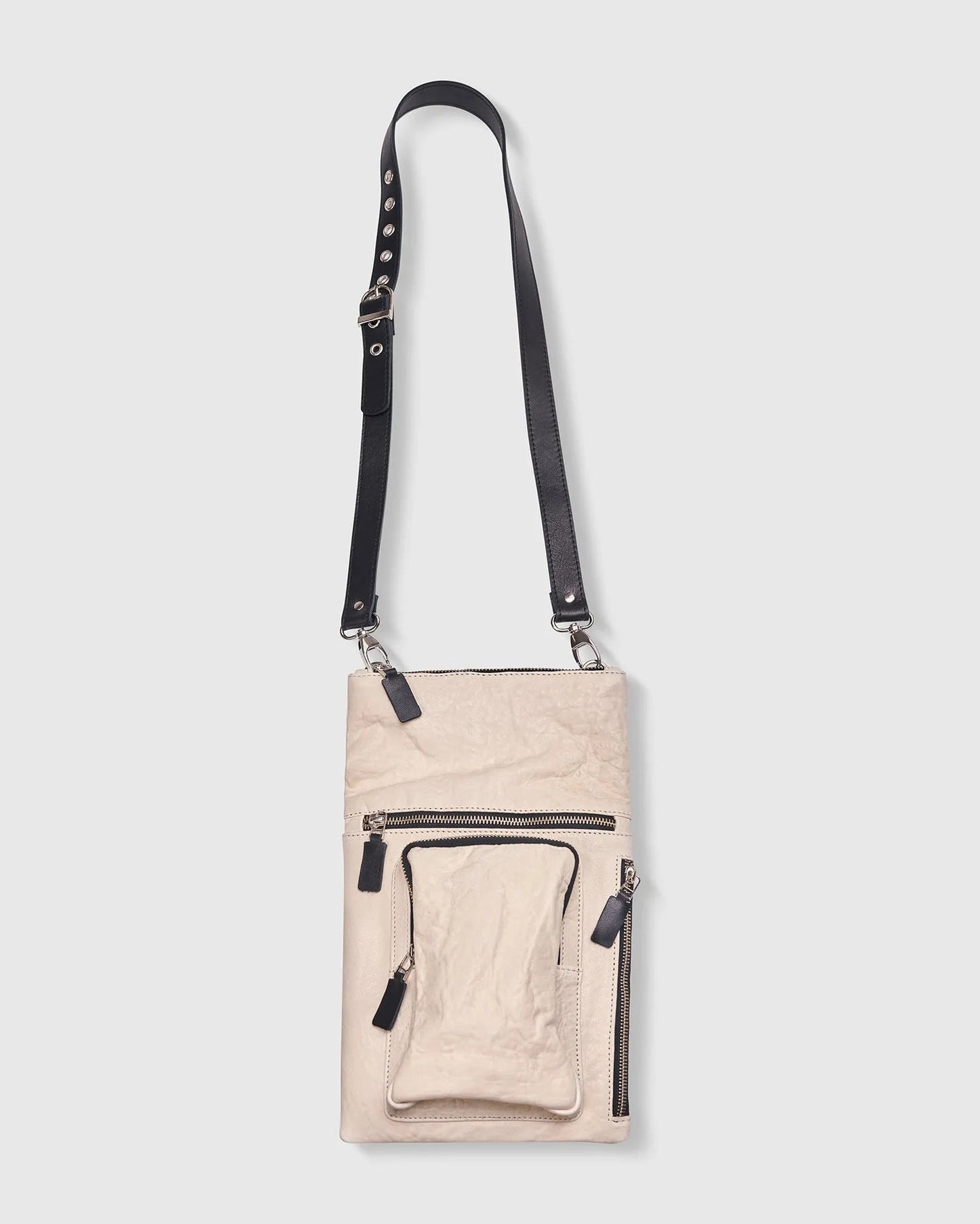 Flat Stash Pouch Bag, Ivory