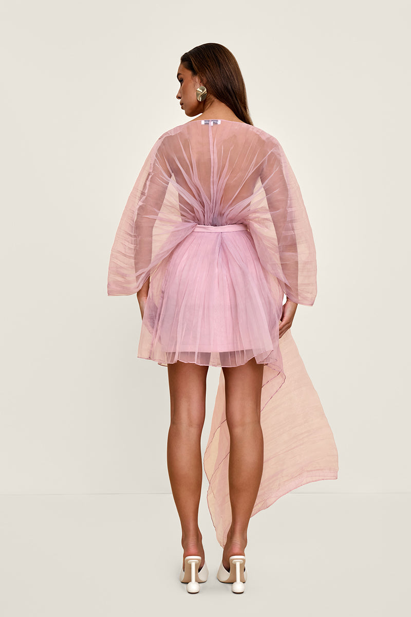 IME MINI SKIRT IN POWDER PINK