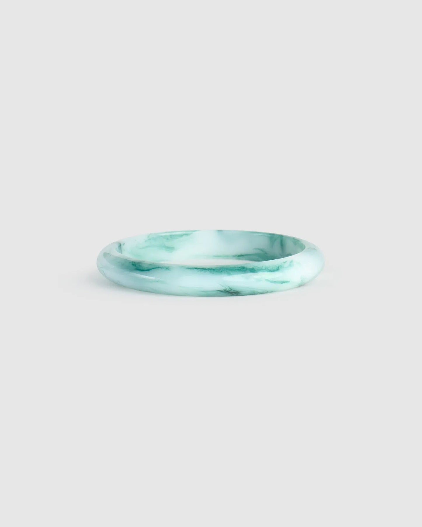 Rounded Bangle Bracelet, Jade